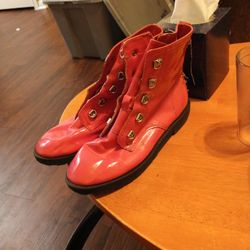 PVC Pink Boots
