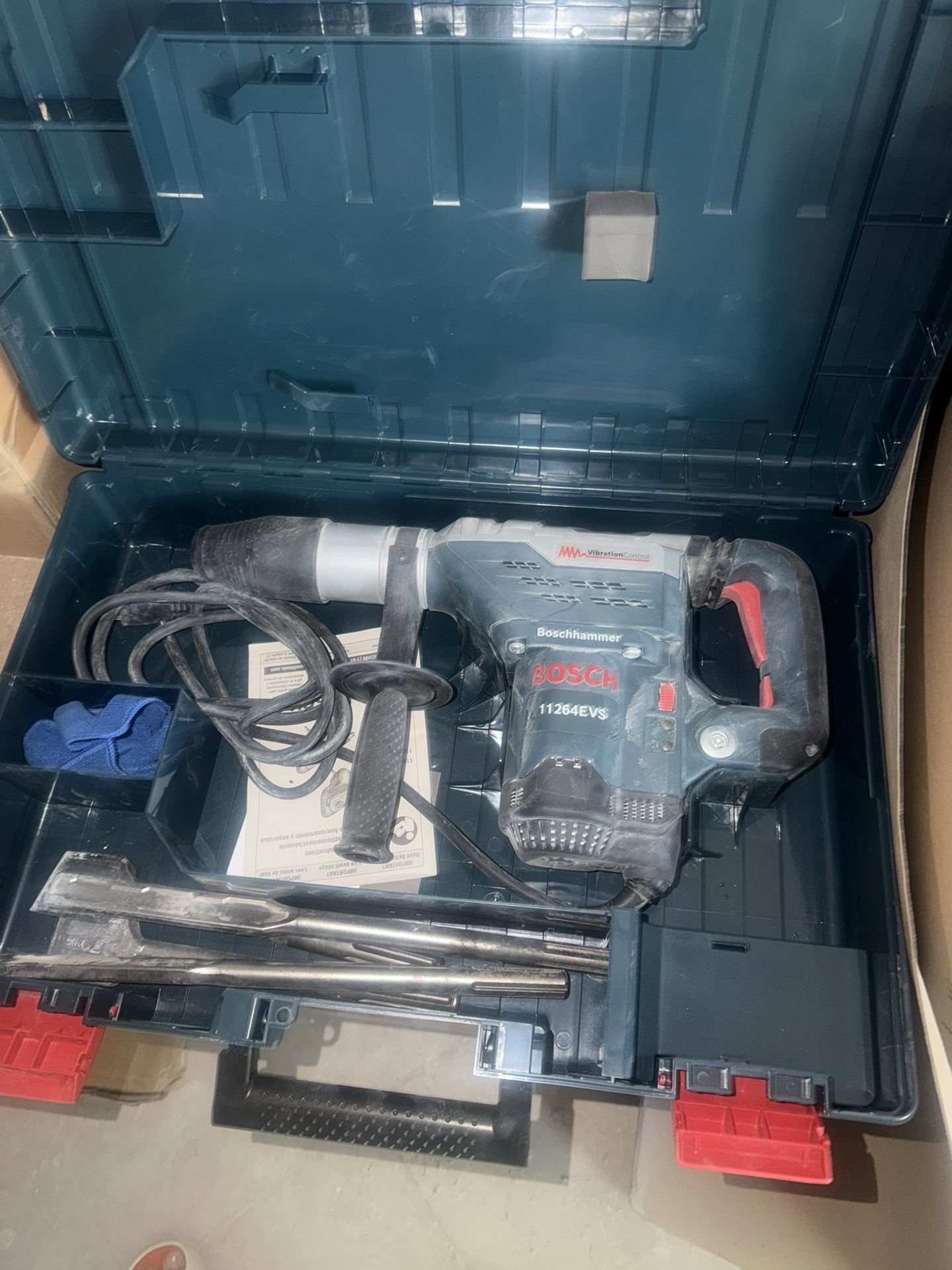 13 Amp Corded 1-5/8 in. SDS-max Variable Speed Rotary Hammer Drill with Auxiliary Side Handle and Carrying Case