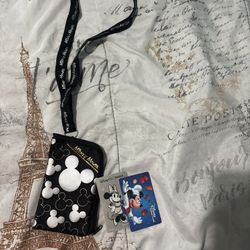 Mickey Mouse Lanyard with Zip Pouch