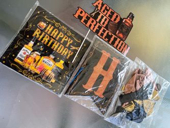 Whiskey Theme Birthday Party Decoration Set