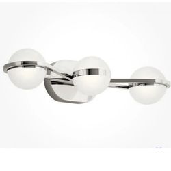Elan Lighting - Brettin - 24 Inch 40W 3 LED Bath Vanity-Polished Nickel Finish