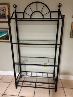 Glass & Metal Bookshelf