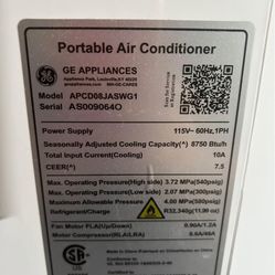 GE 8,000 BTU Portable AC Unit 