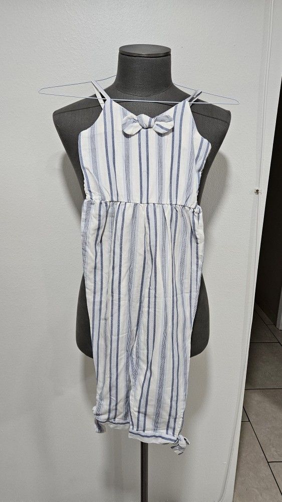 Jessica Simpson Girl Linen Stripe Romper