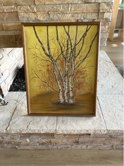 Mid-Century Modern (MCM) landscape painting