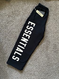 Black Essential Sweats Big Letters
