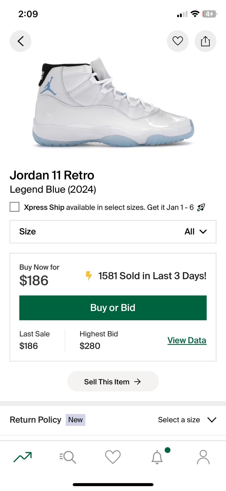 Jordan 11 Size 10