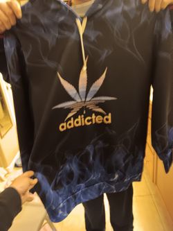 Large comical pull over hoodie