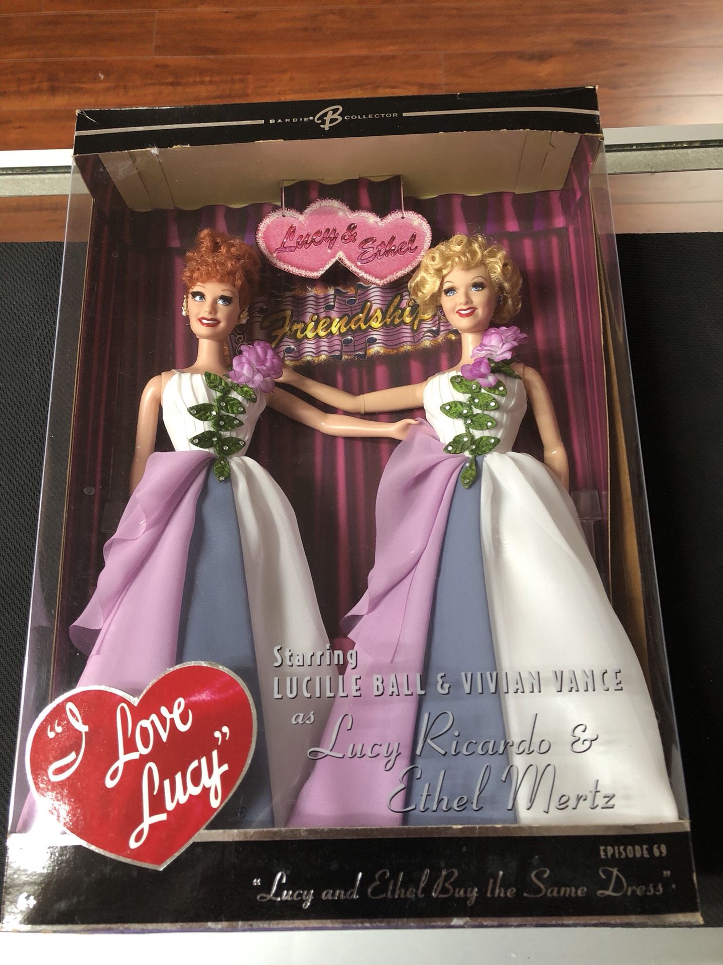 I Love Lucy Lucy Ricardo & Ethel Mertz Lucy and Ethel Buy the Same Dress Episode 69 Barbie Collector Mattel