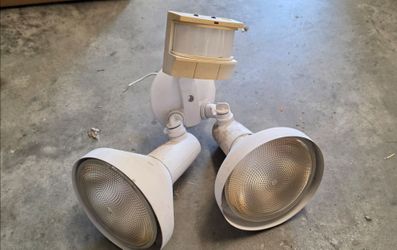 Flood Light twin head outdoor motion activated