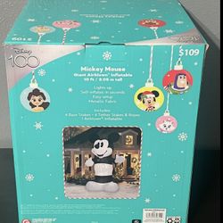 Mickey Mouse Christmas Inflatable Brand New