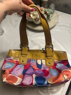 Vintage Scarf Coach Purse