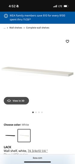 2 White ikea Shelf’s 