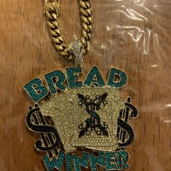 Cuban link set with pendant 