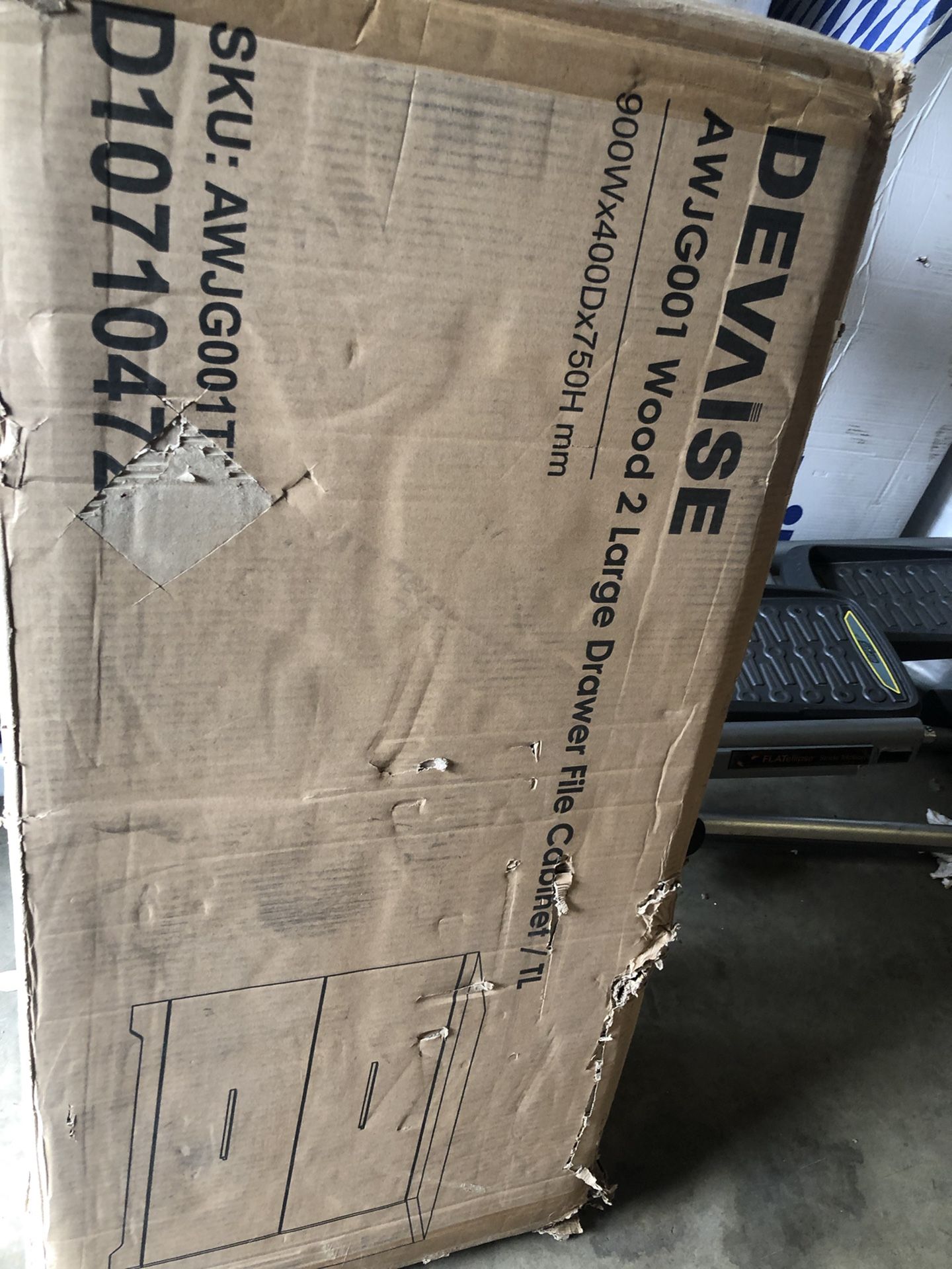 DEVAISE 2 Drawer Wood Lateral File Cabinet with Anti-tilt Mechanism, Storage Filing Cabinet for Home Office, Gray