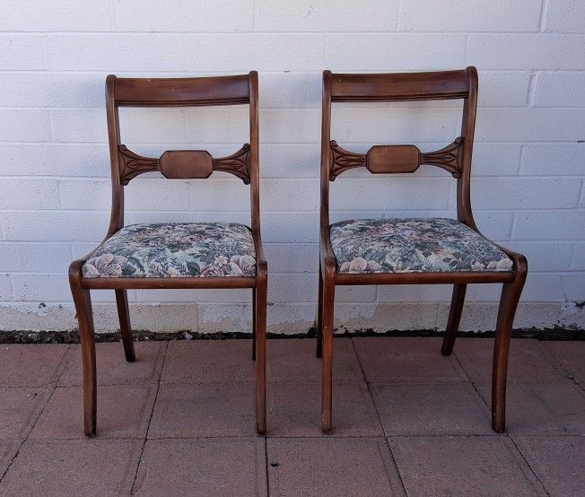 2 Vintage Dining Chairs
