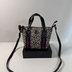 TOMMY HILFIGER Mini Tote Logo Handbag (Pre-Owned Gem) 💎