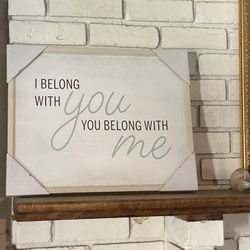 Love Wedding Present Wall Hanging Art New