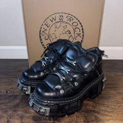 New Rock M-WALL106-S10 Unisex Boots/Shoes Size 40 (US 9 - 9.5)