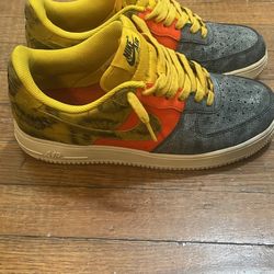 nike air force 1 low tie-dye dark sulphur 