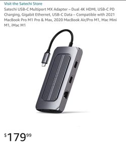 10-1 Adapter w/ 4K Dual Display (HDMI) for ALL OS’s