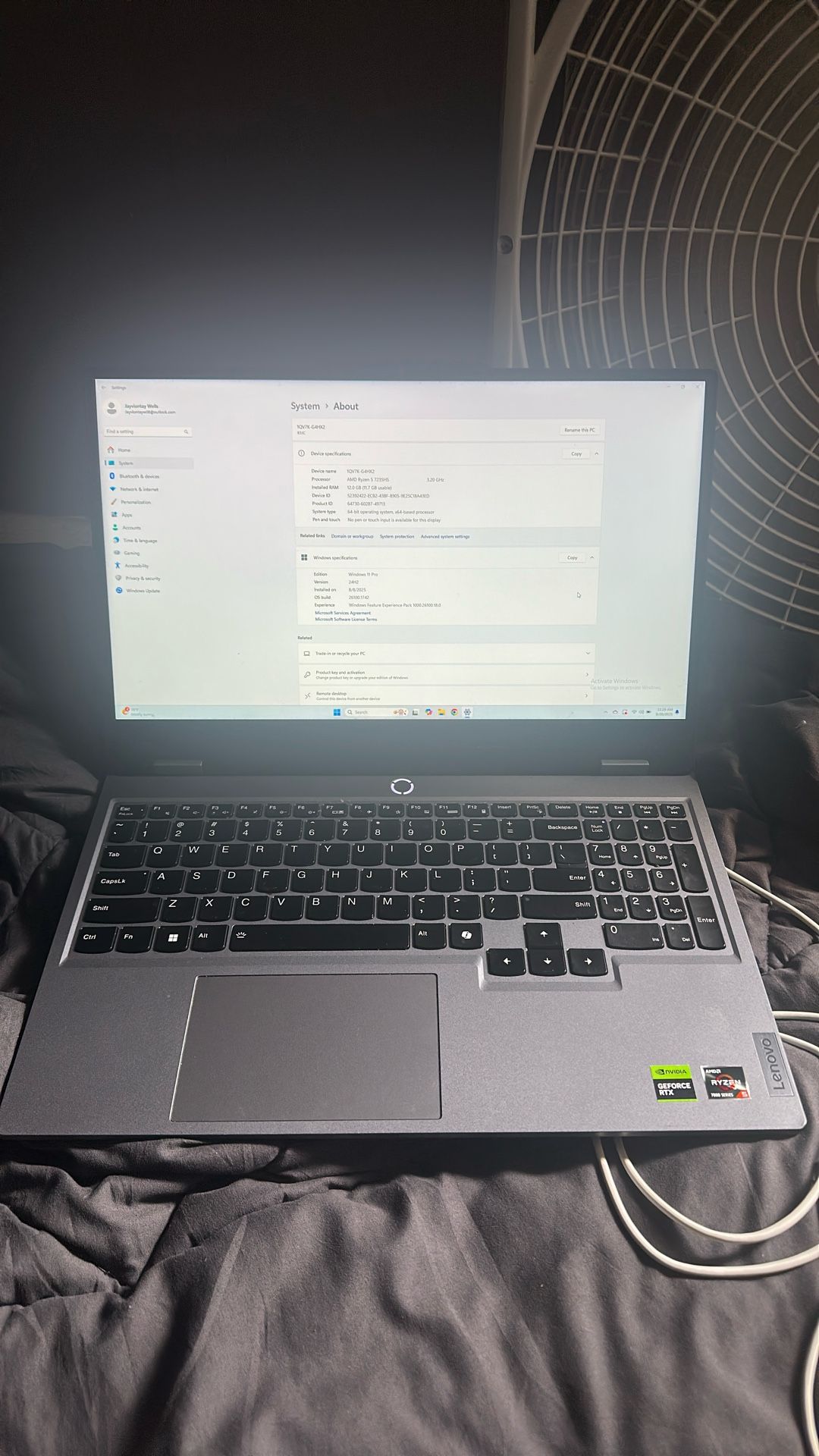 Geforce rtx 4050 Lenovo Gaming Laptop