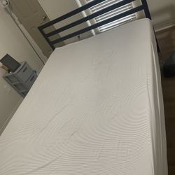 Zinus 8” Queen memory foam mattress with bed Frame