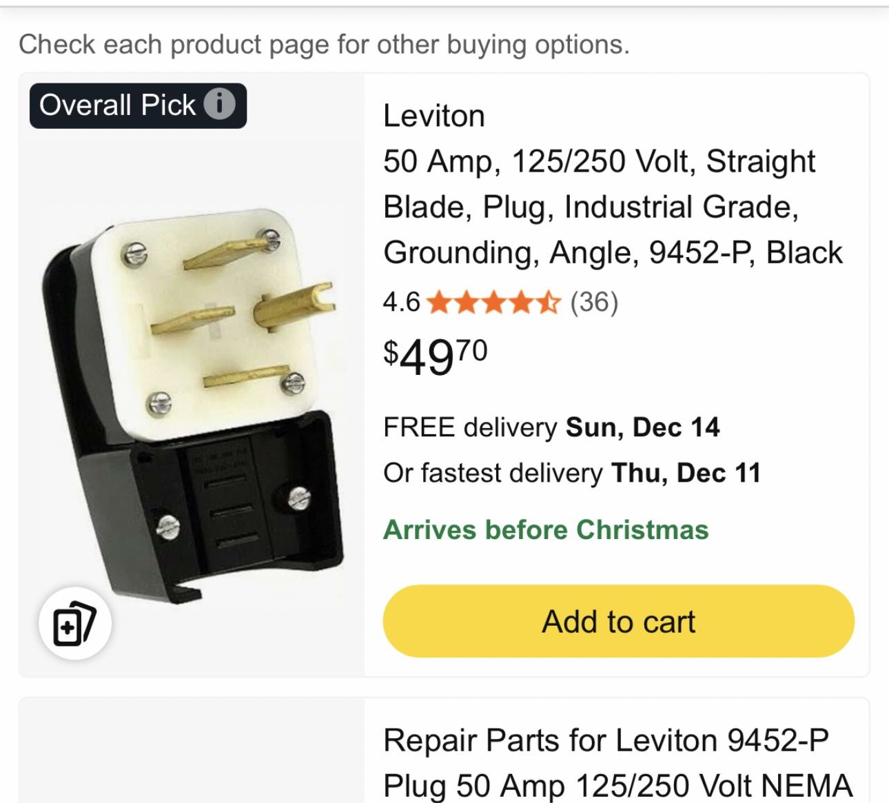 Leviton 9452-P