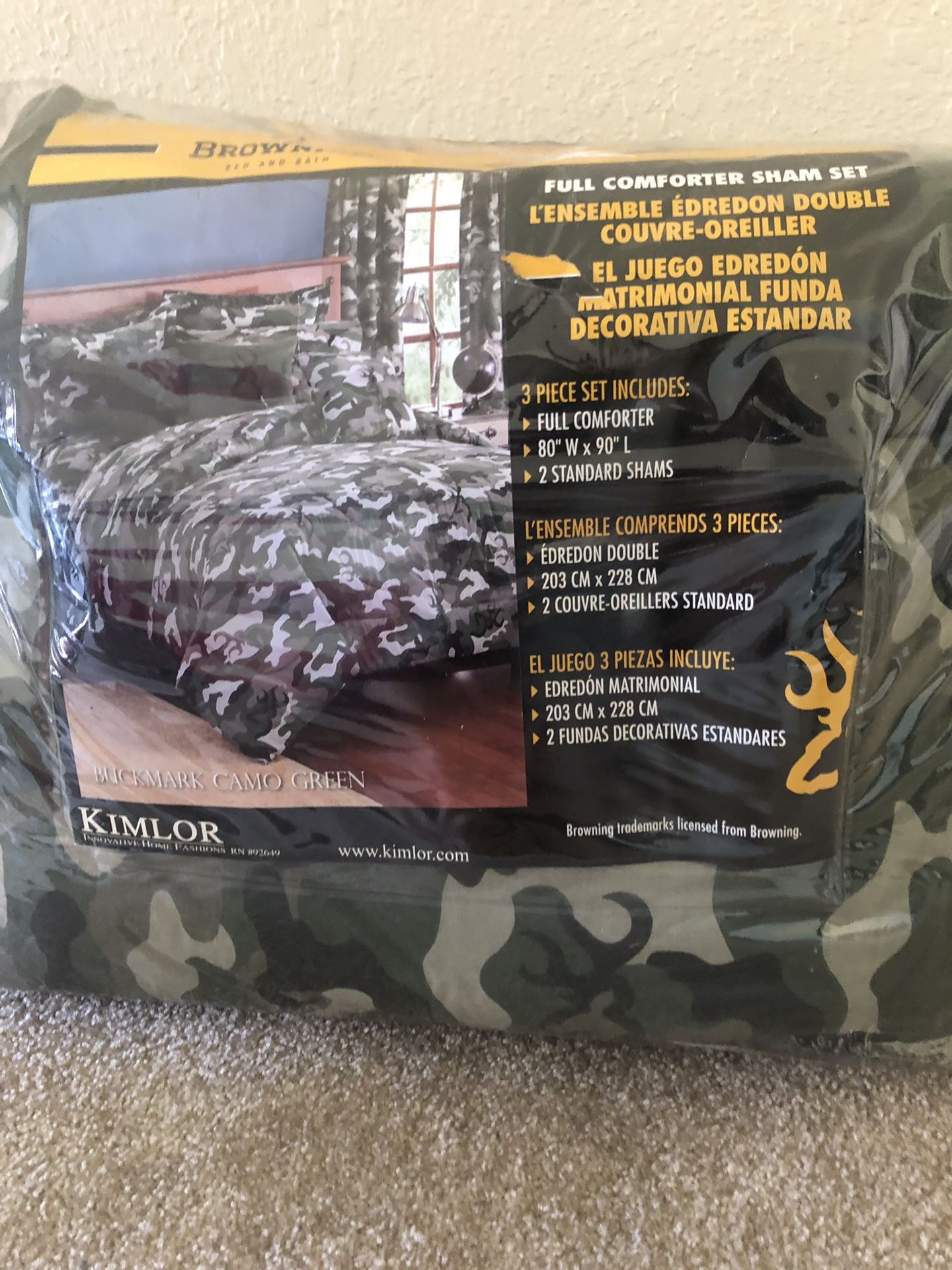 Full Size Camo Comforter