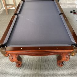 Pool Table 8ft ( Free Delivery & Set Up & New Color Felt Of Your Choice )