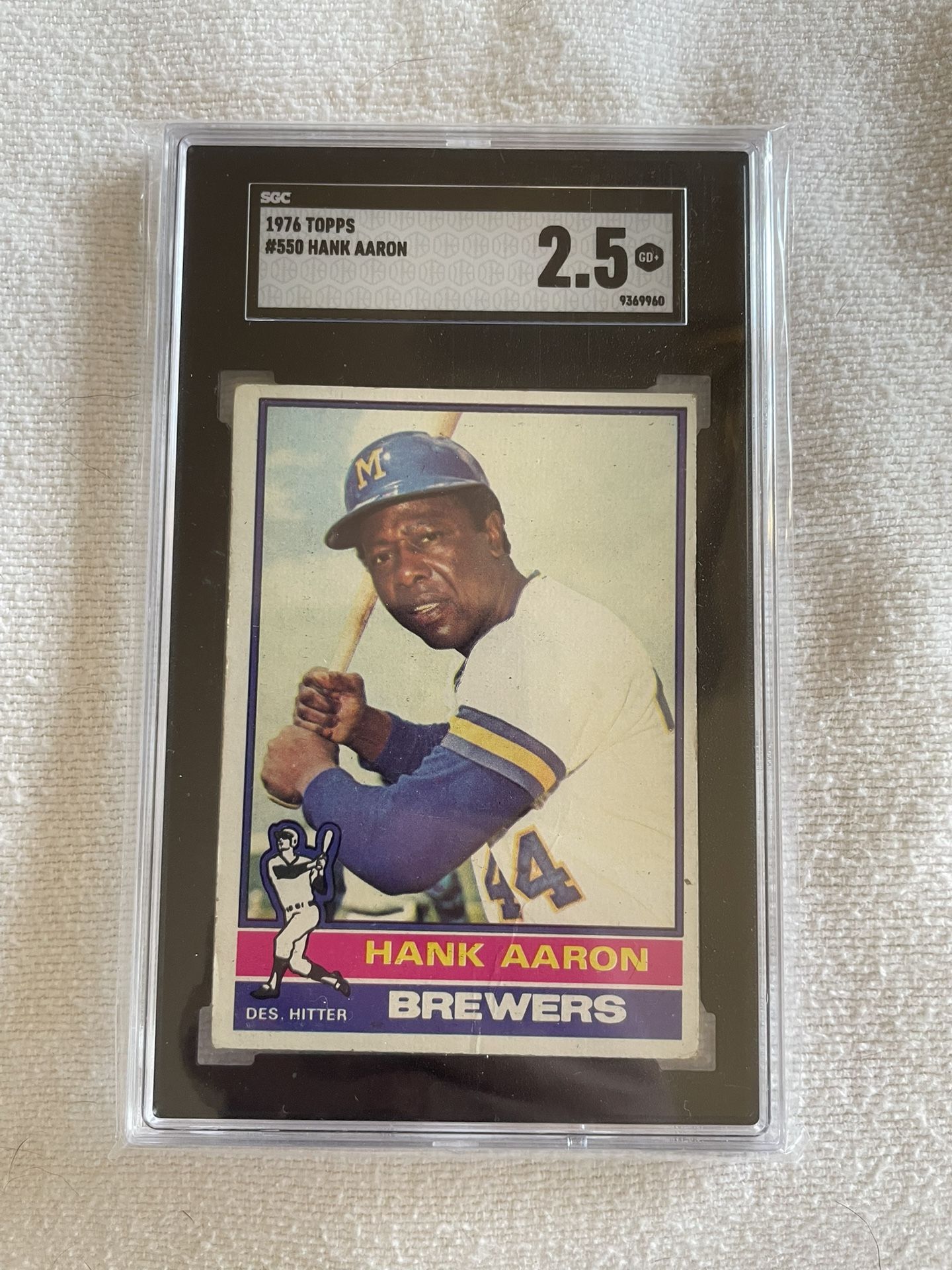 1976 Topps #550 Hank Aaron (2.5)