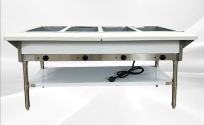 ETL 4 plate warmer and dry steam table 110v NH-4-120