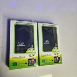 Subaru Portable Power Banks (Set of 2) - Brand New in Box