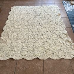 Hand Crocheted, Twin Bed Covering