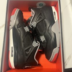 SIZE 9 JORDAN 4 REIMAGINED BRED