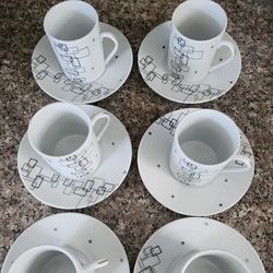 Juego de tazas de cafe. 