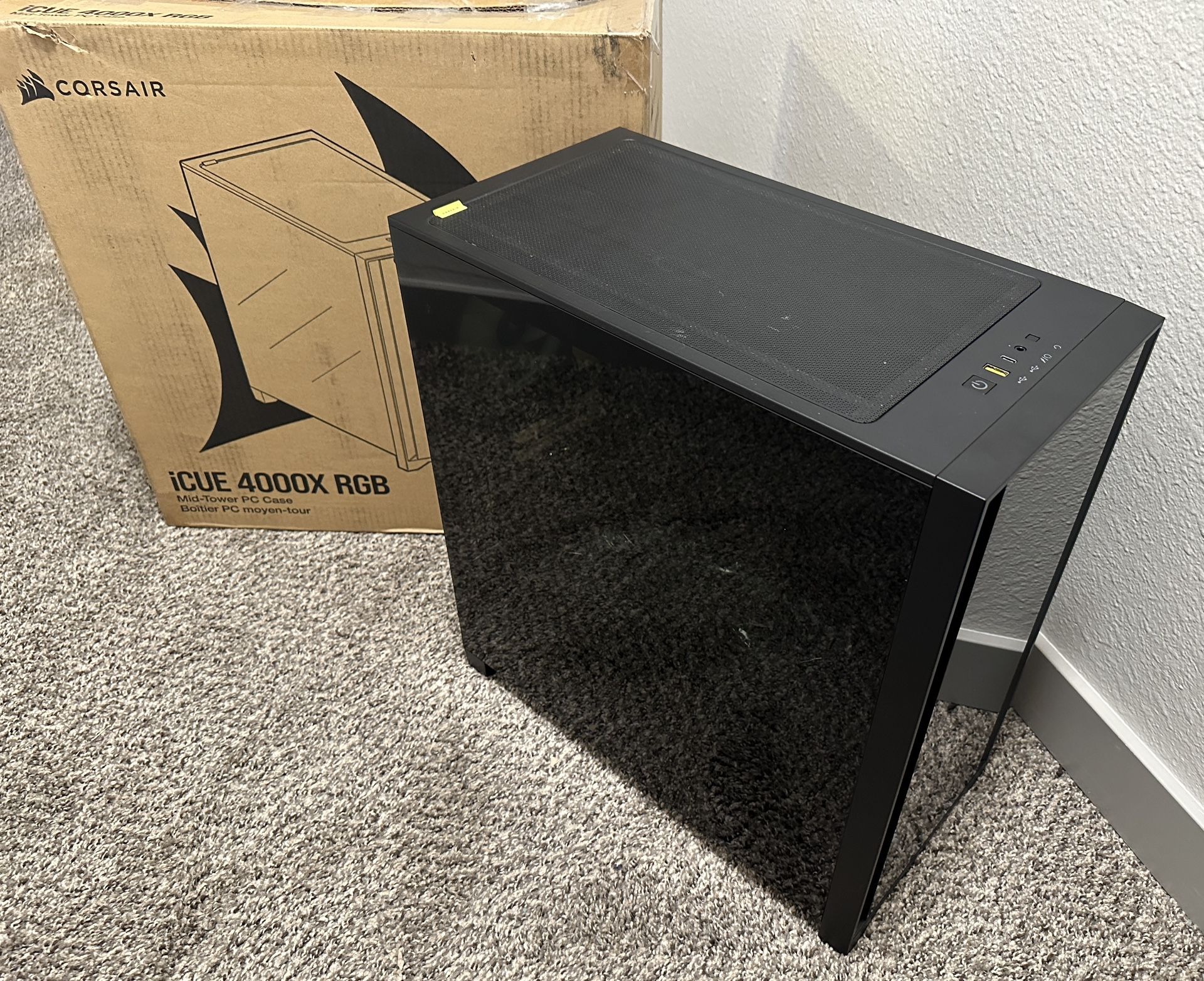 Corsair iCUE 4000X RGB ATX Mid Tower PC Case - Black