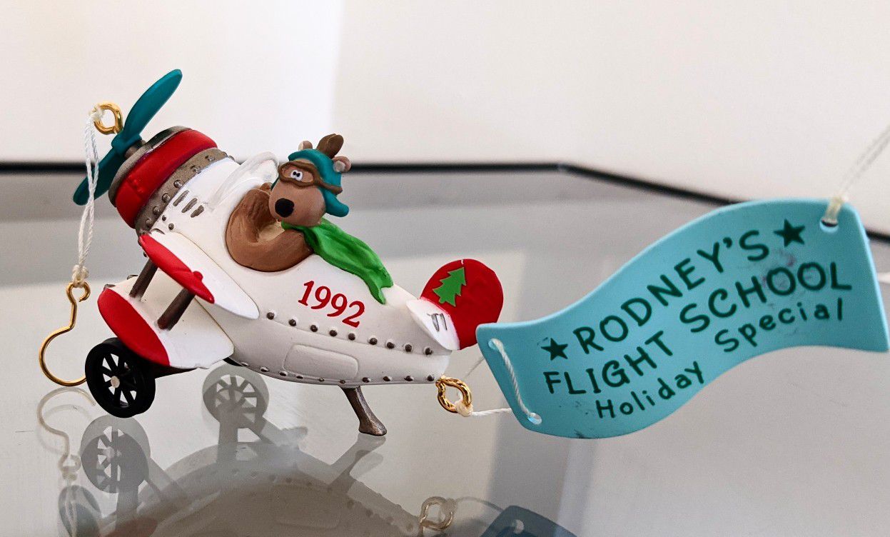 1993 Rodney's Flight School Holiday Special Christmas Tree Ornament.
