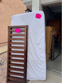 Twin Mattress and Montessori Gate