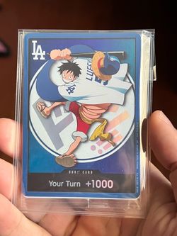 One Piece Luffy Dodger Cards & Hat