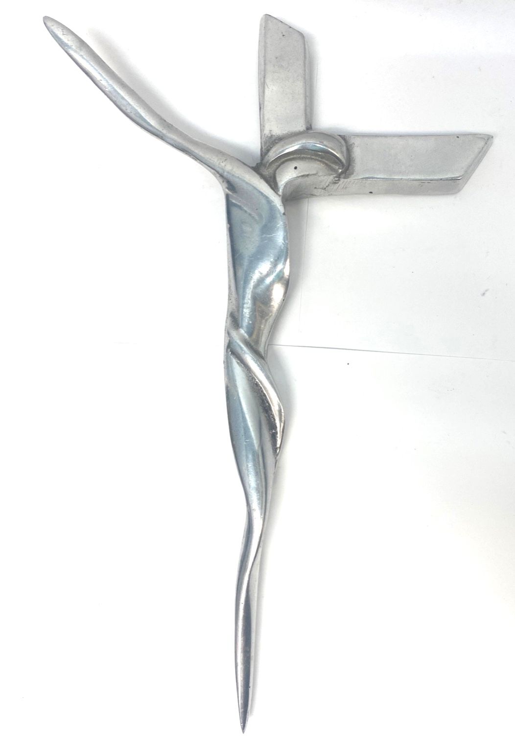 Crucifix Jesus Christ On Cross Aluminum Church Religious Wall Large Size 13