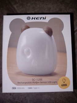 G Keni SC-128E Rechargeable Motion Sensor LED Light NEW