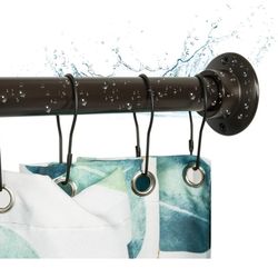 6060: New 60" Heavy Duty Straight Shower Rod With Shower Rod Flange, Permanent Mount Shower Curtain Rod With Screws Bracket, Never Rust Stainless Stee