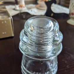 Power pole Vintage Hengray Clear Glass Insulator #16