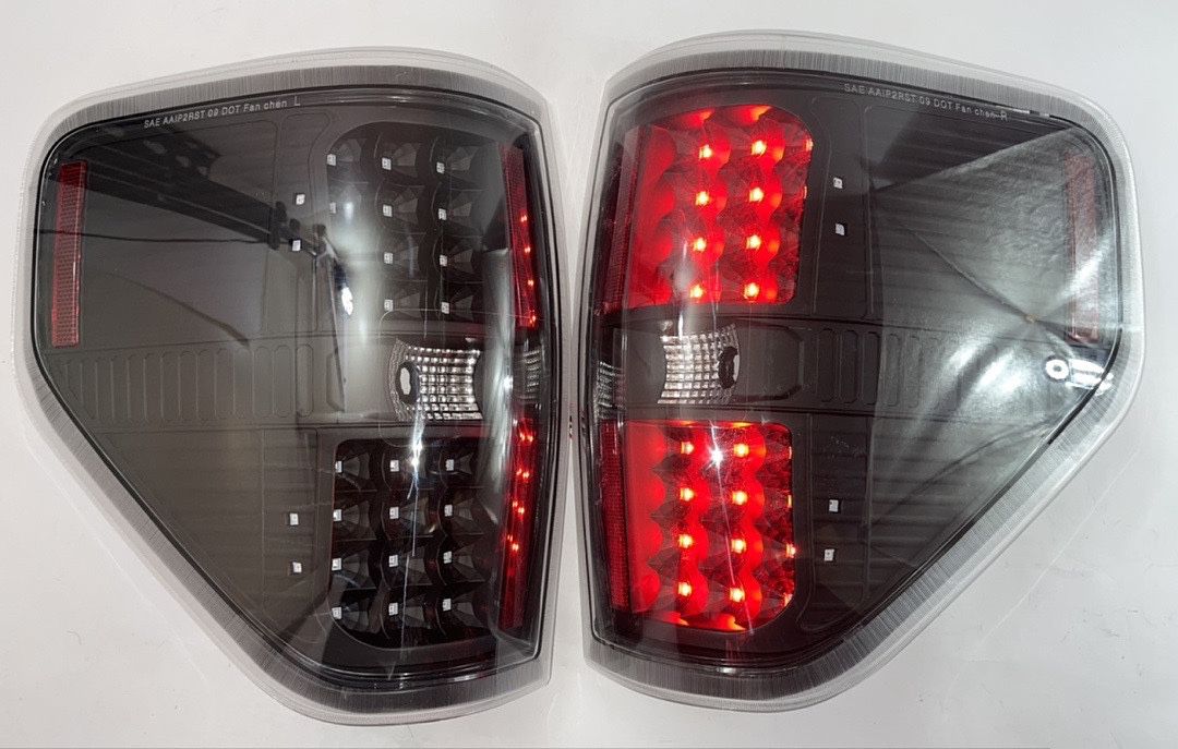  LED Black clear Taillights calaveras micas luces traseras 09-14 Ford F-150 