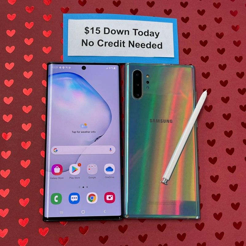 Samsung Galaxy Note 10 Plus Unlocked PAYMENTS AVAILABLE With $1 DOWN