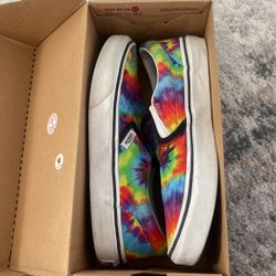 Classic Slip On Tie-Dye Vans Size 5