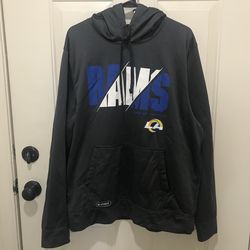 Men’s NFL Los Angeles Rams New Era Combine Authentic Hoodie size XL