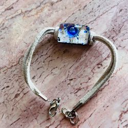 Beautiful Italian Murano glass bracelet Blue