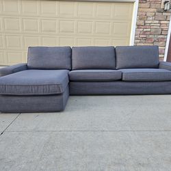 Like New Gray IKEA Kivik Sectional Sofa- Delivery Available